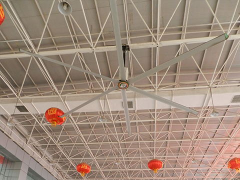 大吊扇中負壓風機降溫原理